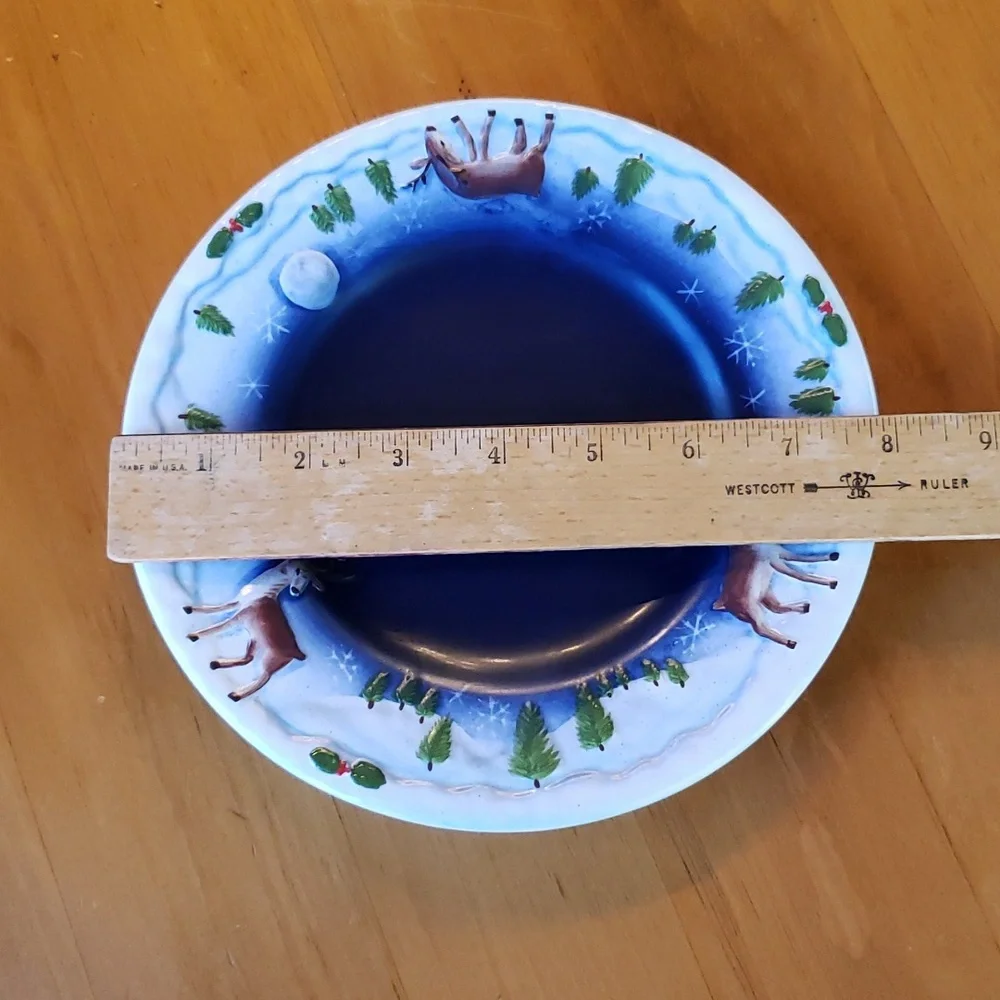 Reindeer Candle Holder Plate - Picture 5 of 5